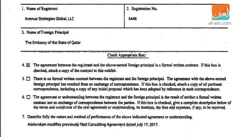 قطر تبرم عقدا جديدا لتحسين صورتها