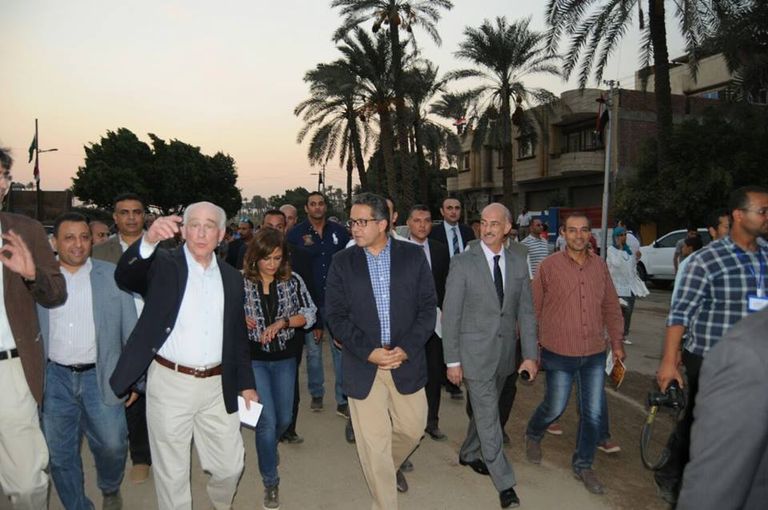 خلال تفقد منطقة المشروع 