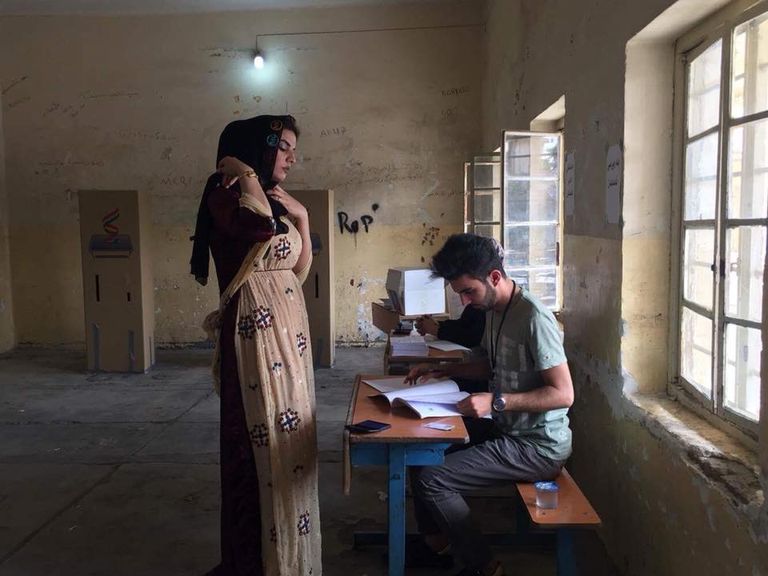 فتح مراكز الاقتراع في كردستان للتصويت على استفتاء الانفصال