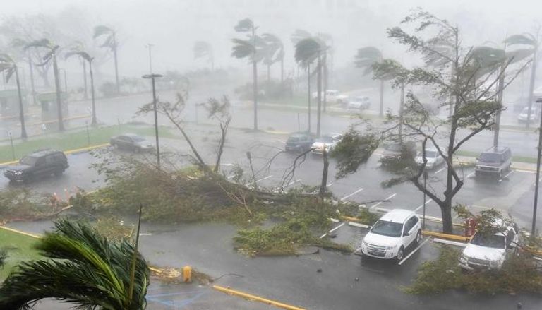 صورة للإعصار ماريا في بورتوريكو