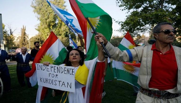إسرائيليون يتظاهرون تأييدا لاستفتاء كردستان