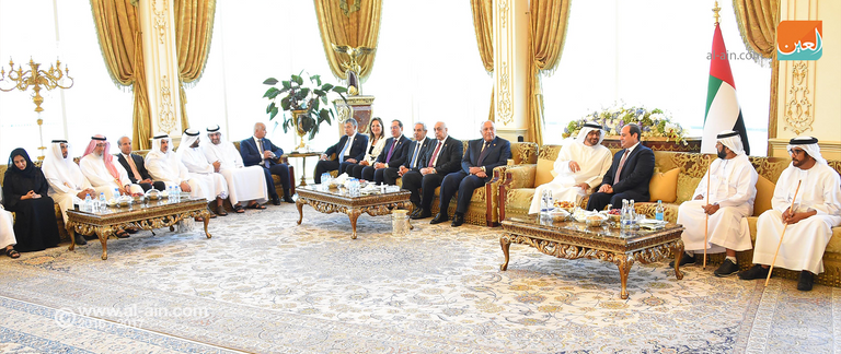 الشيخ محمد بن زايد آل نهيان والرئيس المصري عبد الفتاح السيسي