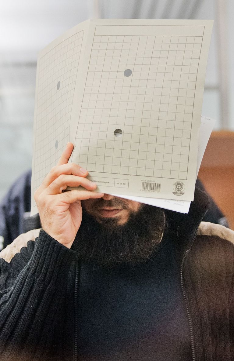 أبو ولاء الداعشي خلال المحاكمة