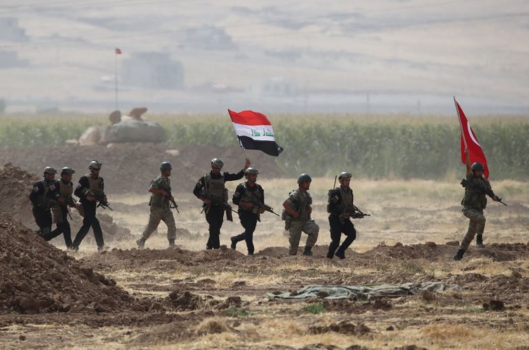 مناورات عراقية تركية مشتركة