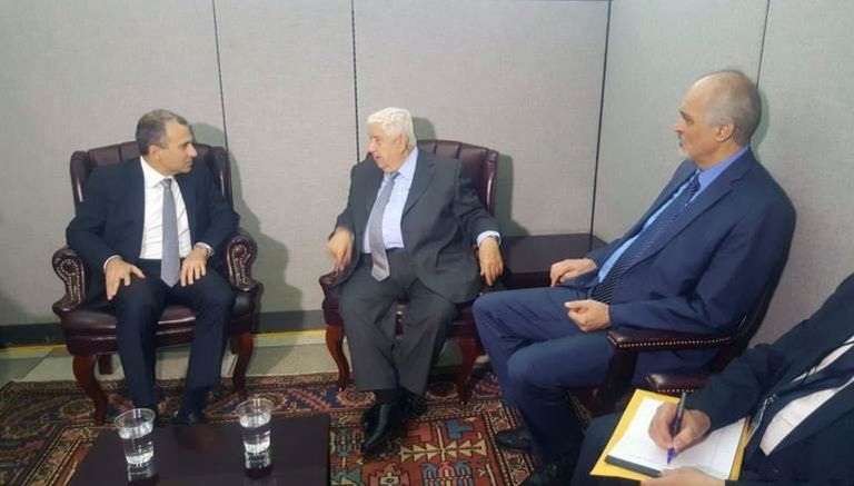 لقاء جبران باسيل ووليد المعلم في نيويورك ميشال عون ونبيه بري في خلاف حول سوريا وملف الضرائب