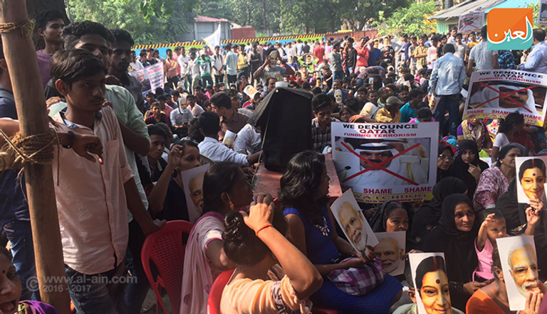 مظاهرات الهنود ضد تنظيم الحمدين