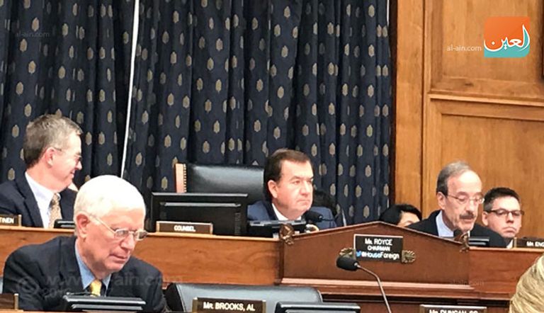 جانب من اجتماع لجنة الشؤون الخارجية بالكونجرس