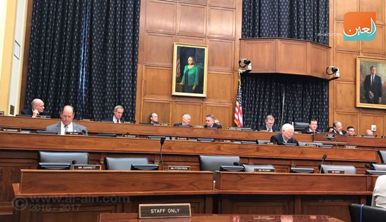 جانب من اجتماع لجنة الشؤون الخارجية بالكونجرس