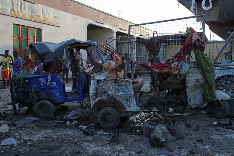 موقع انفجار السيارة الملغومة - أ. ف. ب