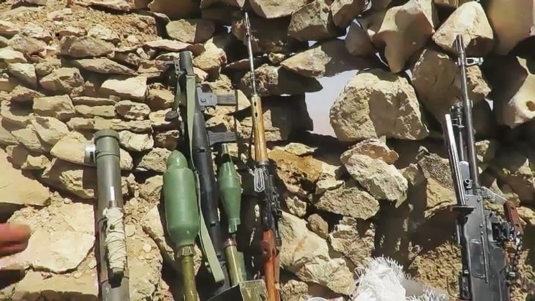 قوات من الجيش اليمني في جبل هيلان