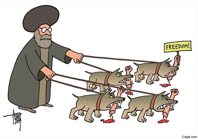 عمامة المرشد الإيراني أثقلها القمع والإرهاب