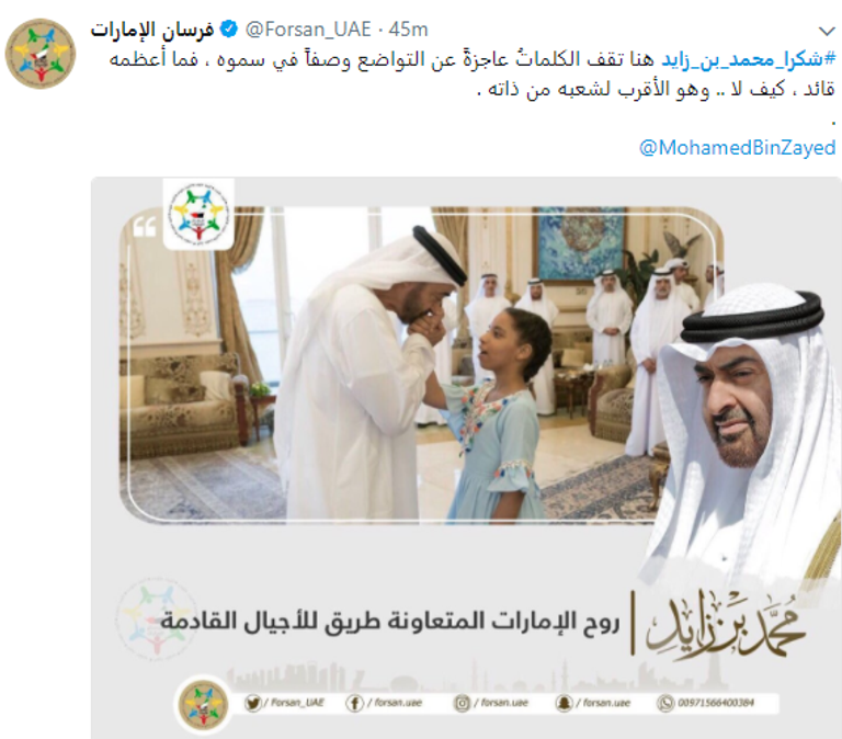 الشيخ محمد بن زايد آل نهيان