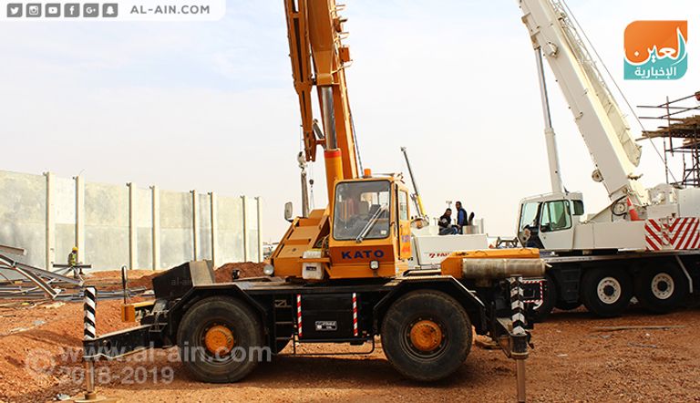 العين داخل موقع عمل كنيسة ميلاد المسيح