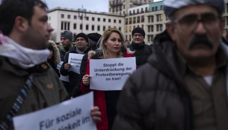 مظارهرات في ألمانيا ضد حكم الملالي بإيران