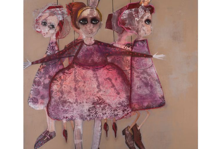 من معرض سابق للفنانة سعاد مردم بك 