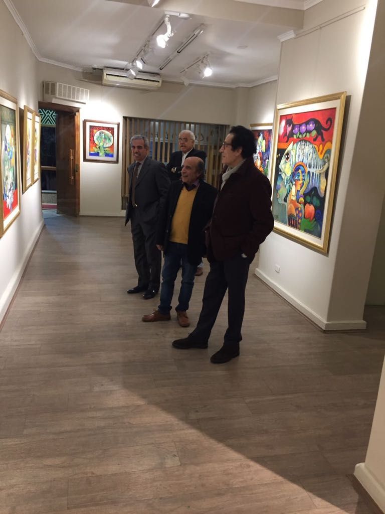 من معرض سابق للفنانة سعاد مردم بك 