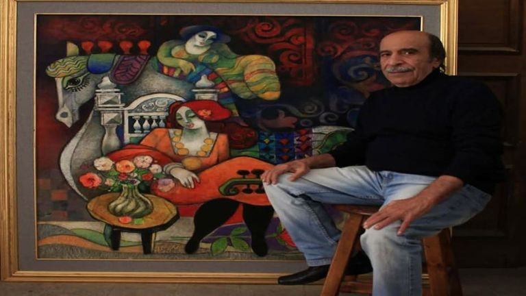 من معرض سابق للفنانة سعاد مردم بك 