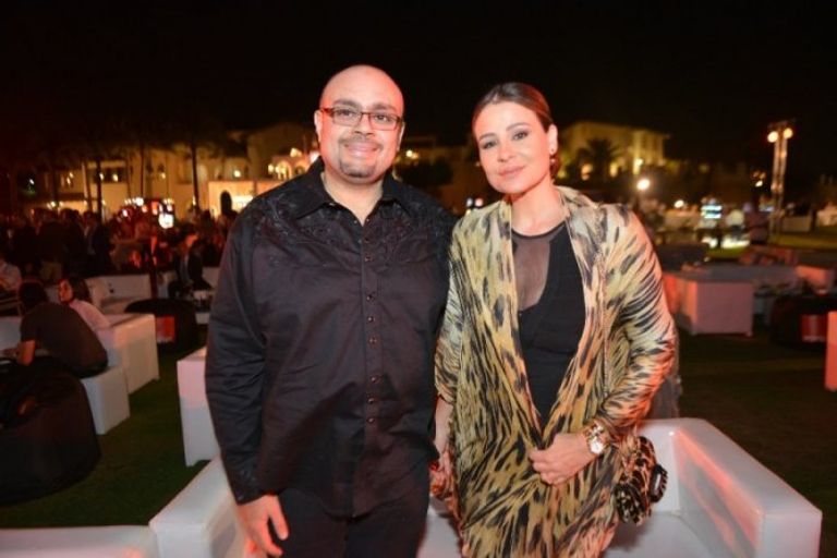 كارول سماحة مع زوجها وليد مصطفى زوج كارول سماحة ينصحها بتجاهل الشائعات