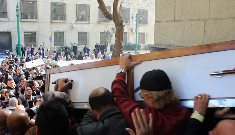 جنازة الكاتب الصحفي إبراهيم نافع