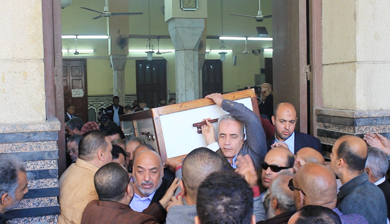 جنازة الكاتب الصحفي إبراهيم نافع