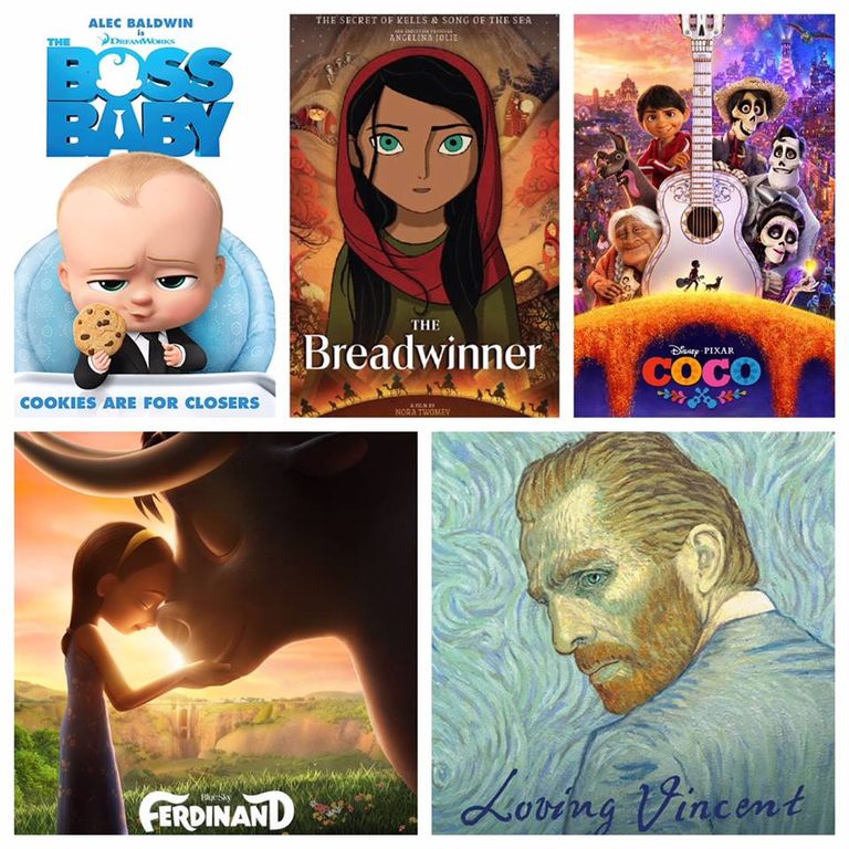 أفلام مرشحة لجائزة أفضل فيلم رسوم متحركة في الجولدن جلوب 75 حفل جوائز جولدن جلوب 75