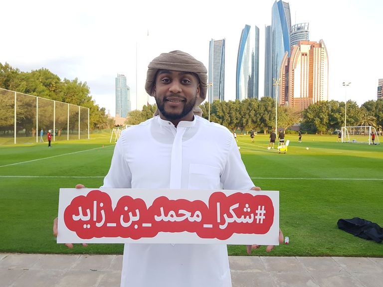 لاعبو الجزيرة يشاركون في مبادرة شكرا محمد بن زايد