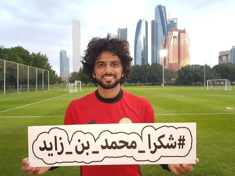 لاعبو الجزيرة يشاركون في مبادرة شكرا محمد بن زايد