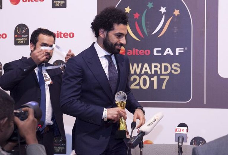 محمد صلاح أفضل لاعب إفريقي في 2017 محمد صلاح أفضل لاعب أفريقي في 2017