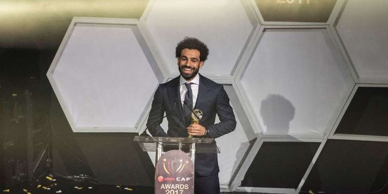 محمد صلاح يتحدث بعد تتويجه بالجائزة محمد صلاح أفضل لاعب أفريقي في 2017