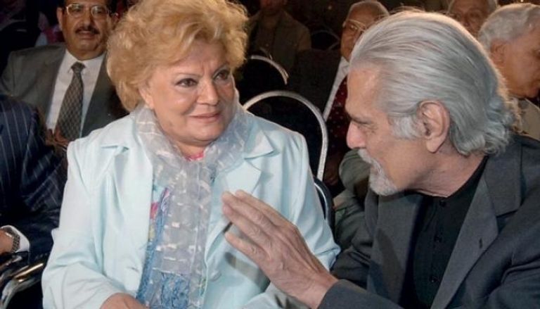 نادية لطفي مع عمر الشريف بوسي شلبي ودلال عبدالعزيز مع نادية لطفي