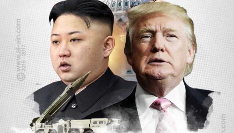 زعيم كوريا الشمالية والرئيس الأمريكي 