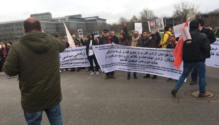 مظاهرات إيرانية في هانوفر