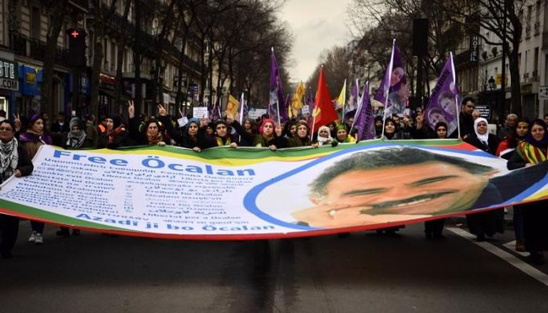 مظاهرات الأكراد في باريس المندده بسياسات أردوغان 