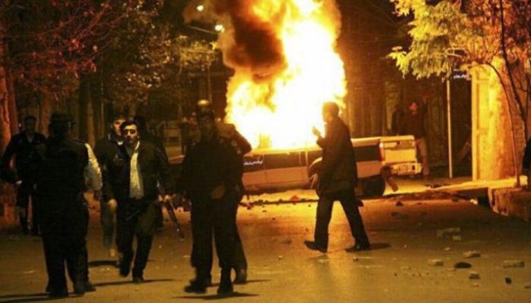 مواجهات مع الأمن الإيراني خلال التظاهرات