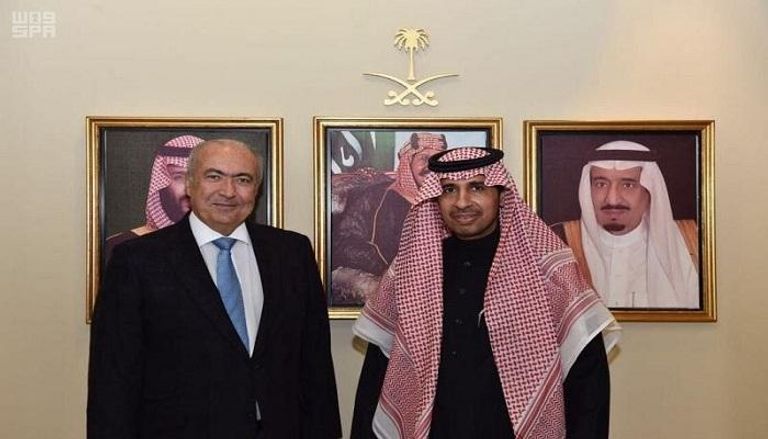 السفير السعودي لدى لبنان وليد اليعقوب مع فؤاد مخزومي