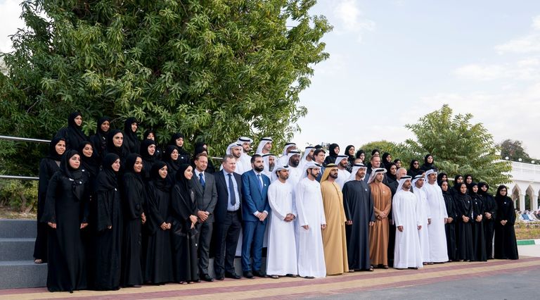 محمد بن راشد ومحمد بن زايد يستقبلان وفدا من شركة