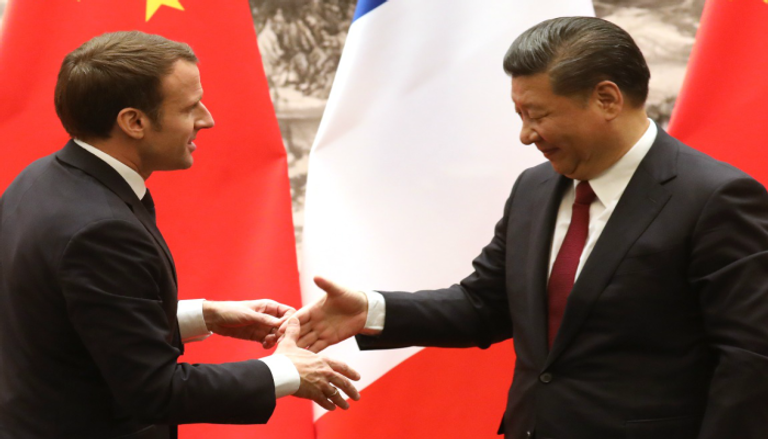 الرئيسان الفرنسي والصيني- الفرنسية 