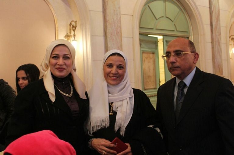إلهام شاهين في حفل تأبين الراحلة شادية