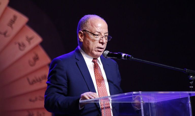 حلمي النمنم وزير الثقافة المصري الفنان أحمد حلمي كان ضيف شرف حفل جوائز ساويرس