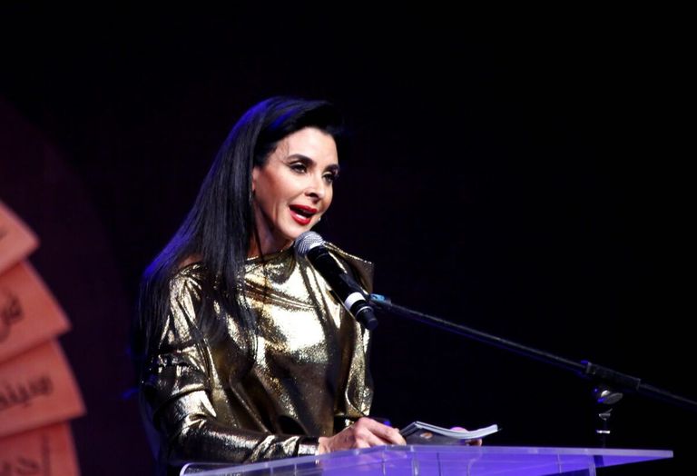 الإعلامية جاسمين طه زكي الفنان أحمد حلمي كان ضيف شرف حفل جوائز ساويرس