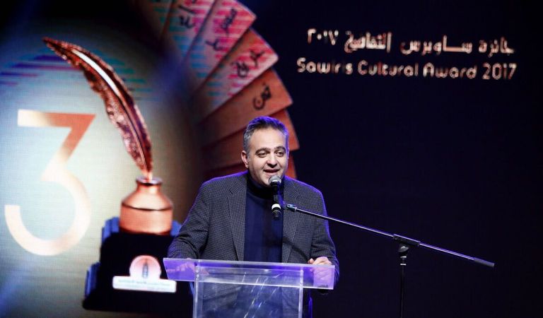 الفنان أحمد حلمي كان ضيف شرف حفل جوائز ساويرس