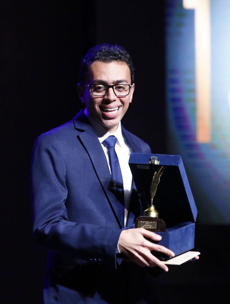 الفنان أحمد حلمي كان ضيف شرف حفل جوائز ساويرس