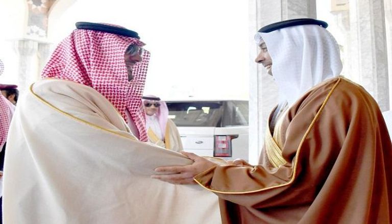 منصور بن زايد يستقبل وزير الداخلية السعودي
