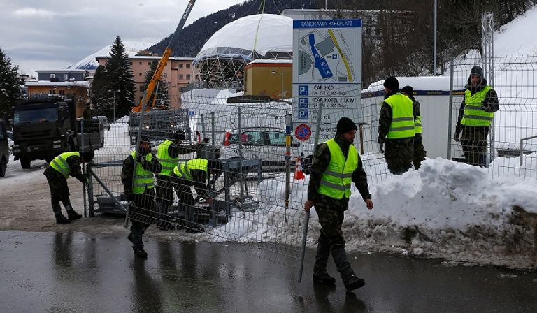 استعدادات أمنية في سويسرا قبل دافوس