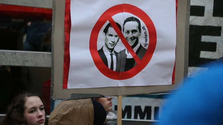 جانب من مظاهرات النمسا