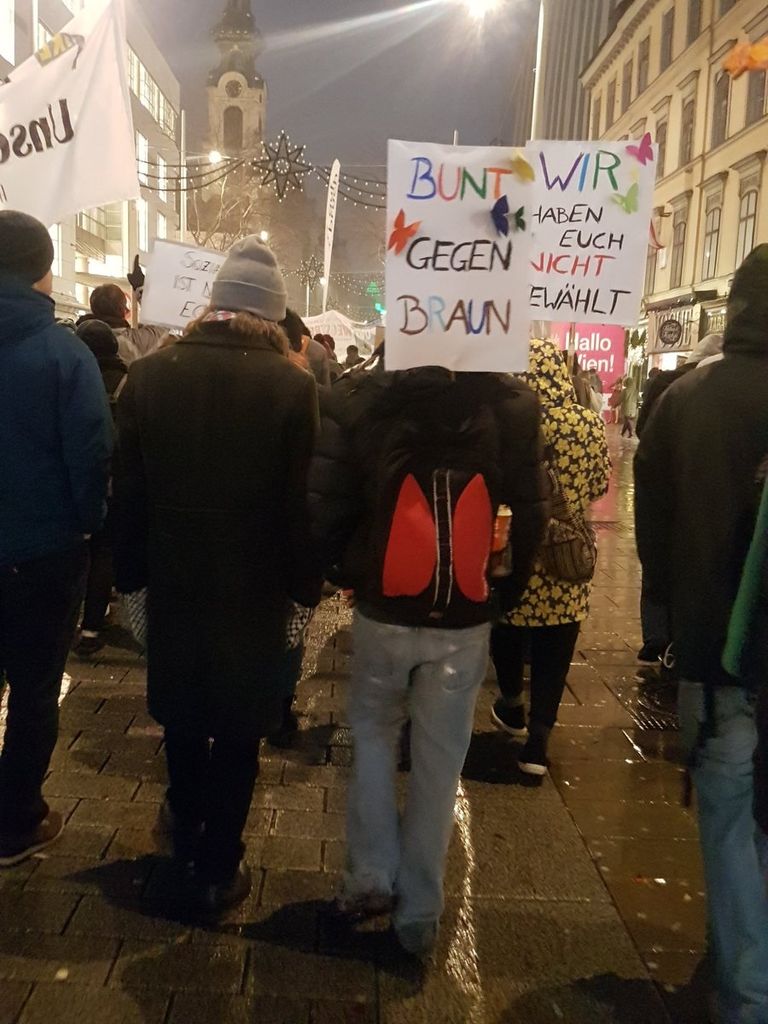 جانب من مظاهرات النمسا