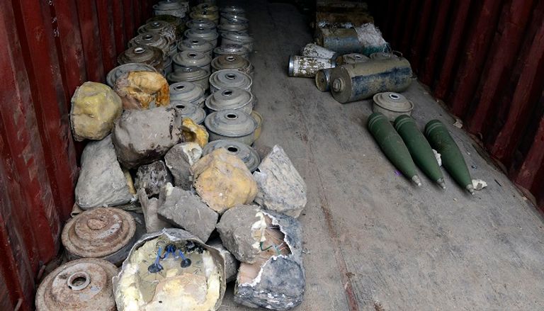 أطفال من ضحايا ألغام الحوثي في اليمن 