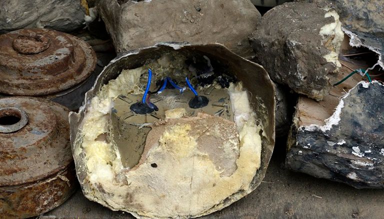 أطفال من ضحايا ألغام الحوثي في اليمن 