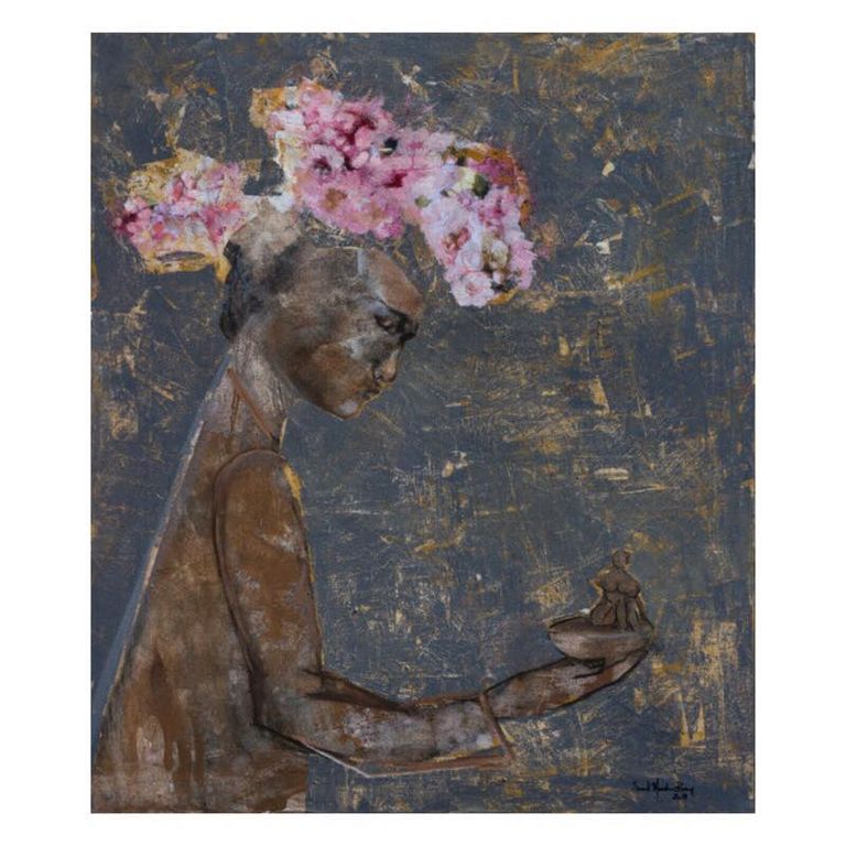 من لوحات معرض سعاد مردم بك