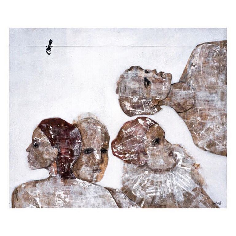 من لوحات معرض سعاد مردم بك